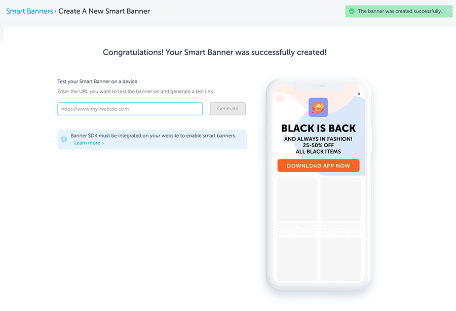 Smart Banners Appsflyer